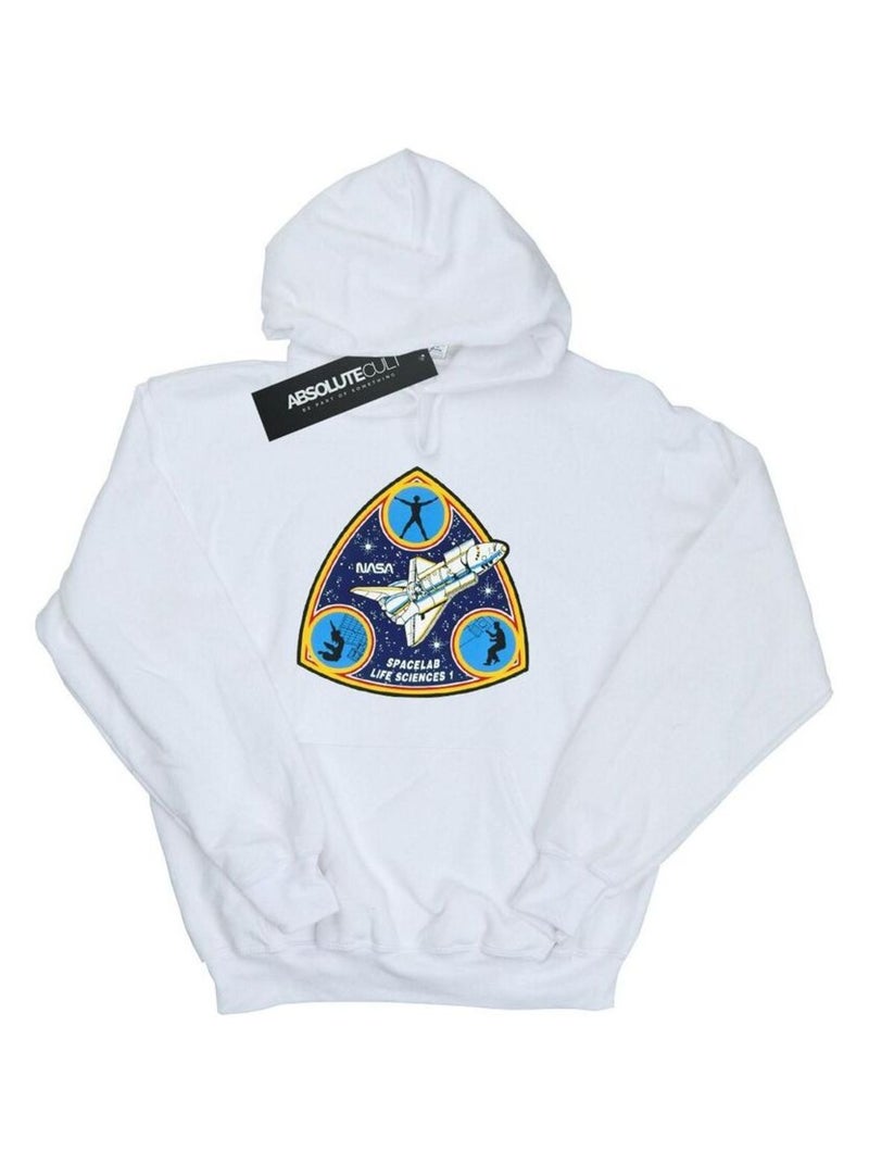 NASA - Sweat à capuche SPACELAB LIFE SCIENCE Blanc - Kiabi