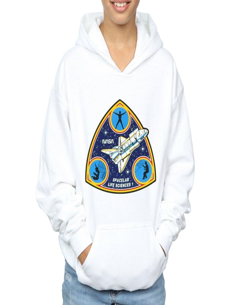 NASA - Sweat à capuche SPACELAB LIFE SCIENCE Blanc - Kiabi