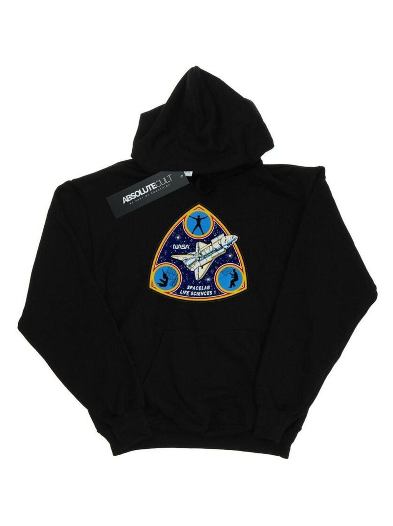 NASA - Sweat à capuche SPACELAB LIFE SCIENCE Noir - Kiabi