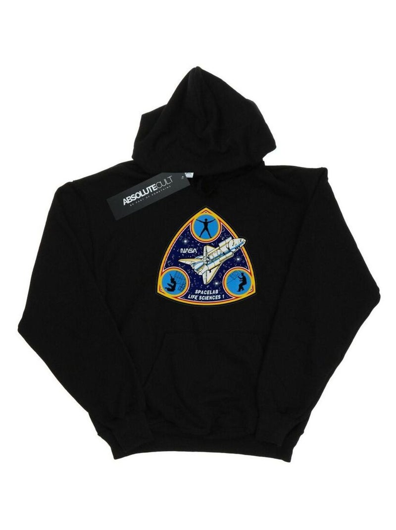 NASA - Sweat à capuche SPACELAB LIFE SCIENCE Noir - Kiabi