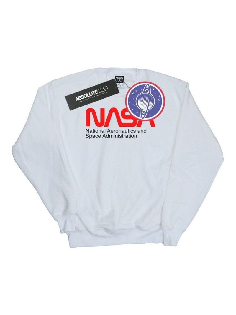 NASA - Sweat AERONAUTICS AND SPACE Blanc - Kiabi