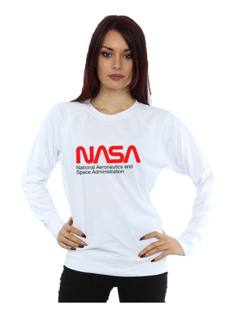 NASA - Sweat AERONAUTICS AND SPACE Blanc - Kiabi