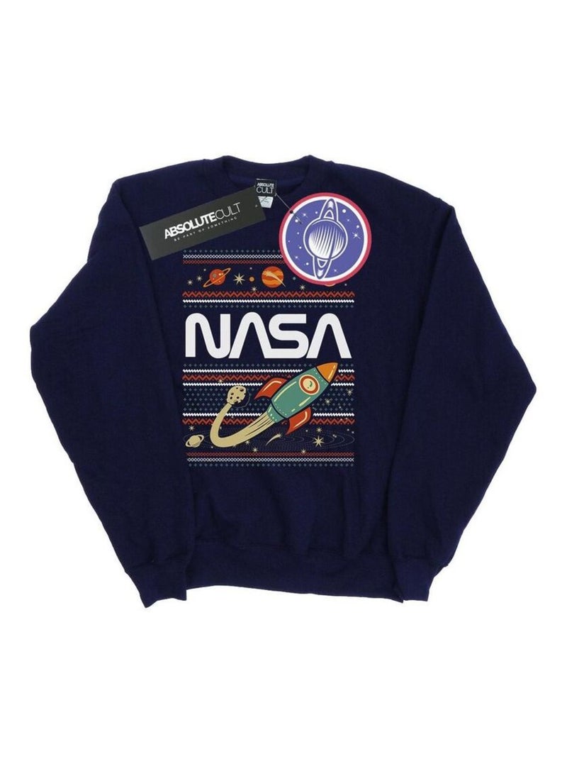 NASA - Sweat Bleu marine - Kiabi