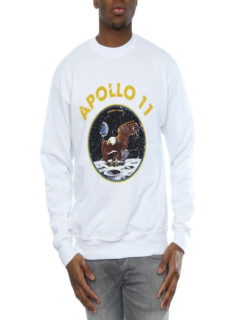NASA - Sweat CLASSIC APOLLO Blanc - Kiabi
