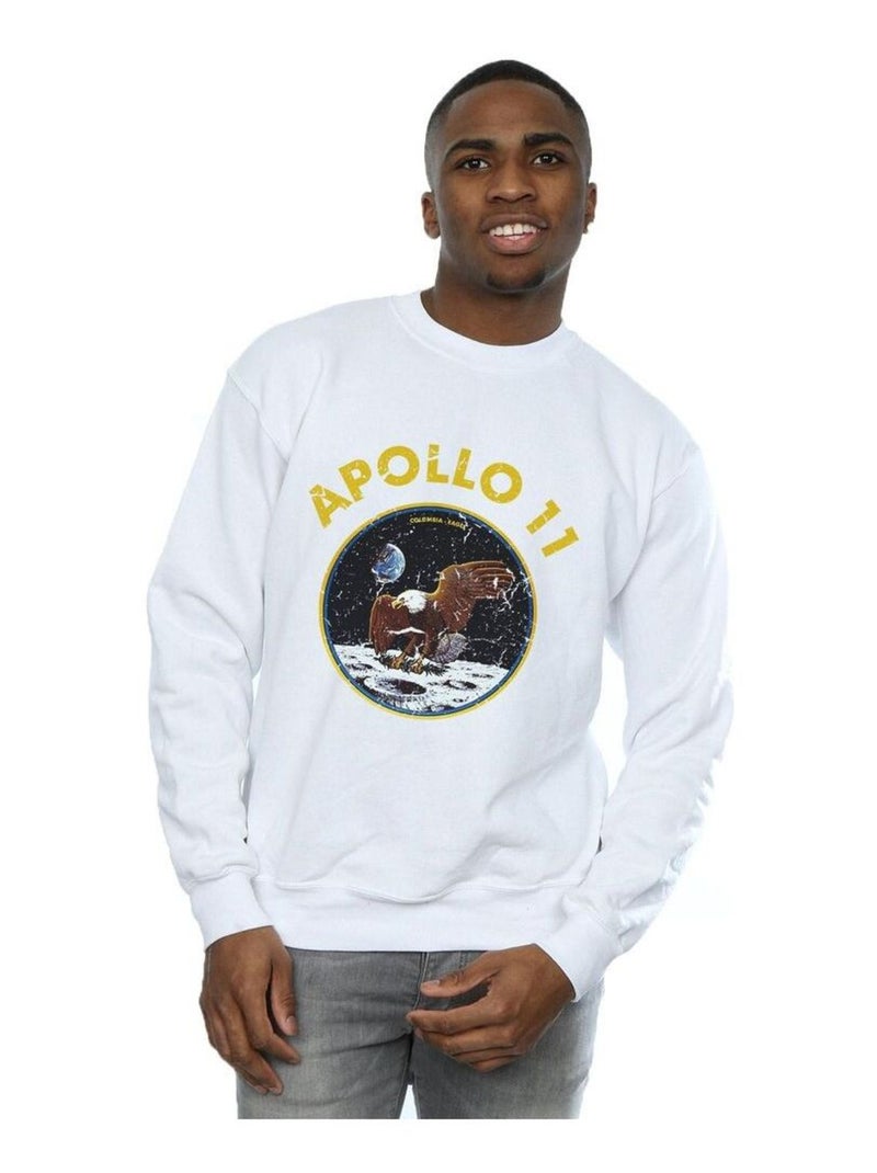 NASA - Sweat CLASSIC APOLLO Blanc - Kiabi