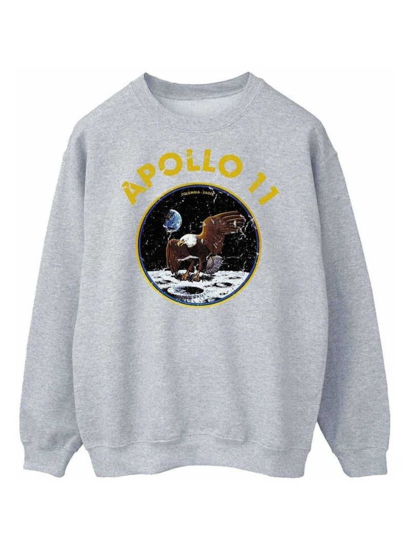 NASA - Sweat CLASSIC APOLLO Gris chiné - Kiabi