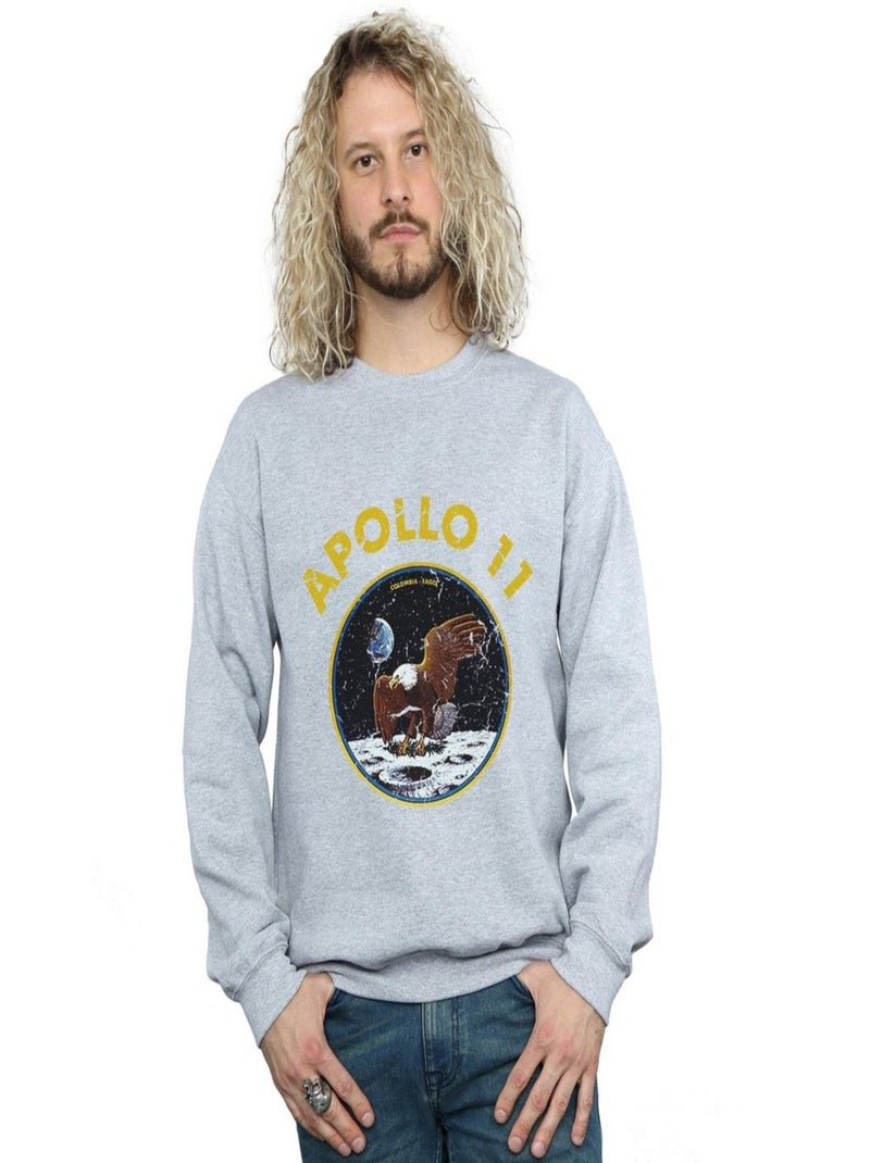 NASA - Sweat CLASSIC APOLLO Gris chiné - Kiabi
