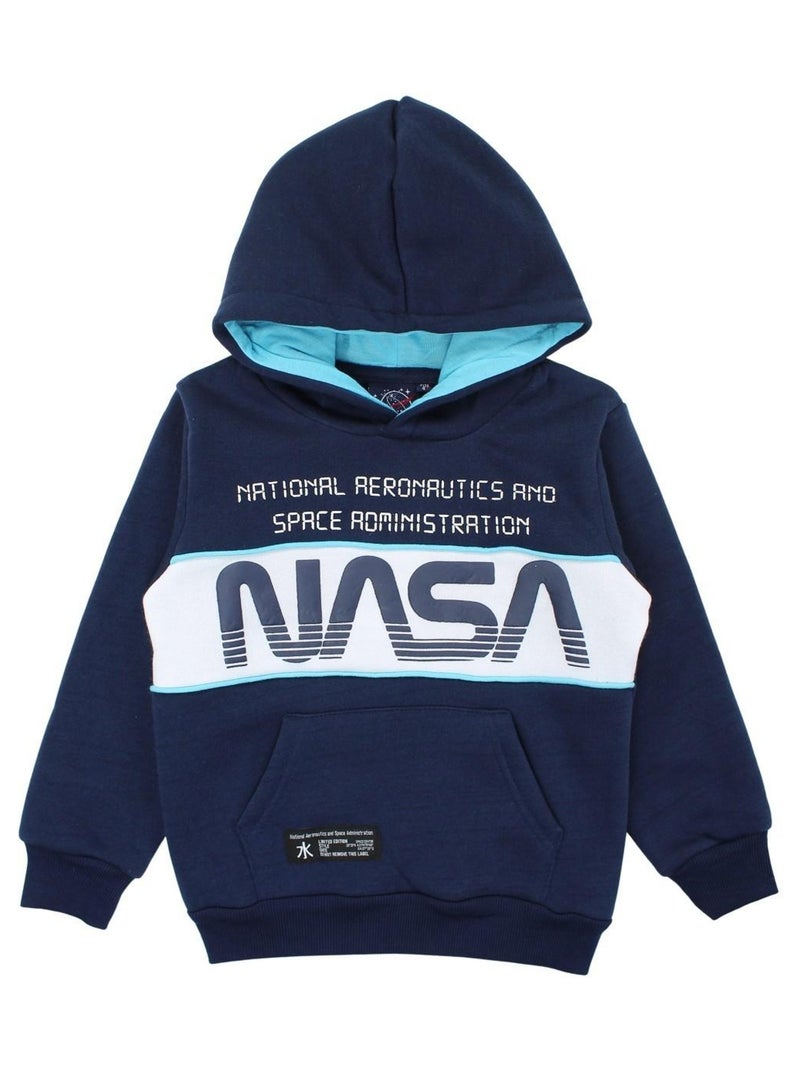 Nasa - Sweat garçon imprimé logo Bleu marine - Kiabi