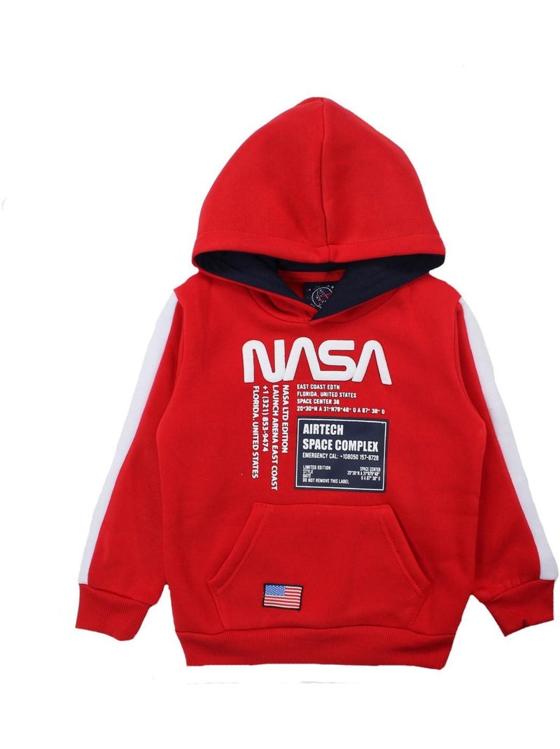 Nasa - Sweat garçon imprimé logo Rouge - Kiabi