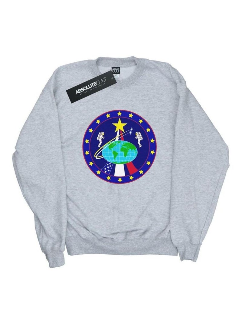 NASA - Sweat Gris chiné - Kiabi