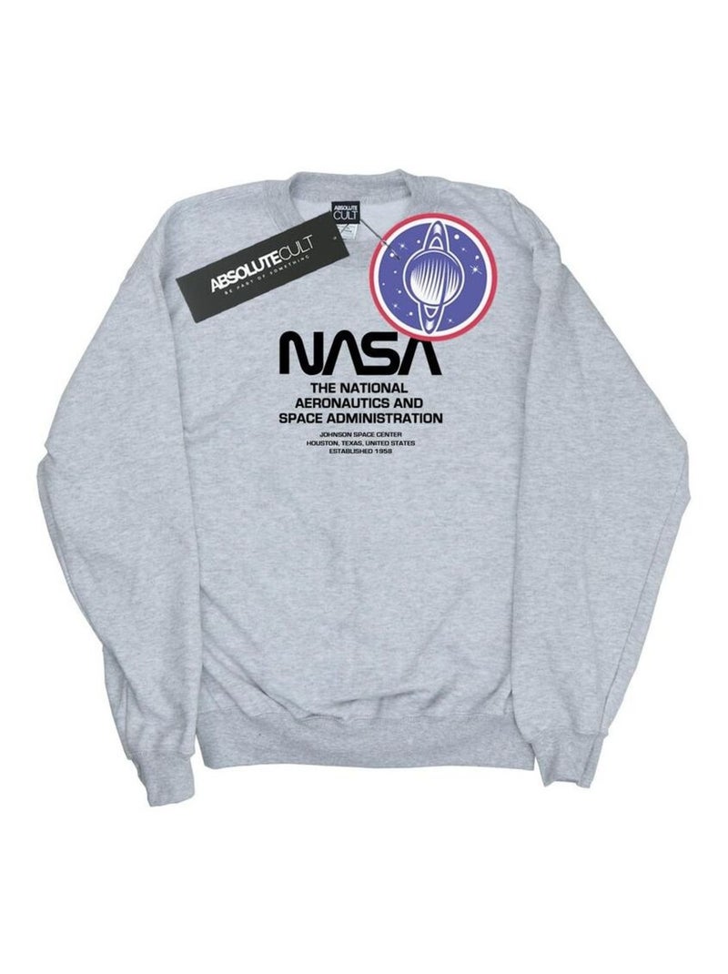 NASA - Sweat Gris chiné - Kiabi