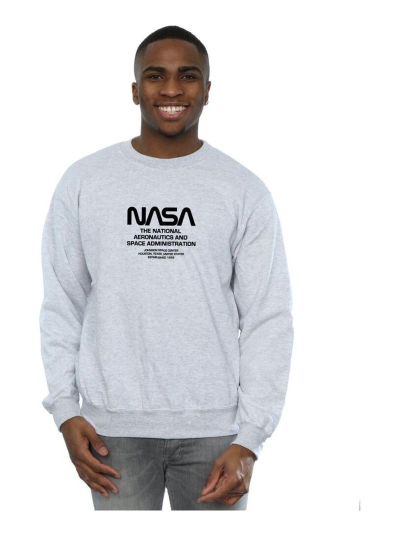 NASA - Sweat Gris chiné - Kiabi