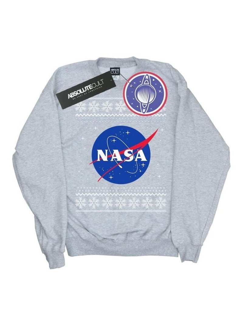 NASA - Sweat Gris chiné - Kiabi