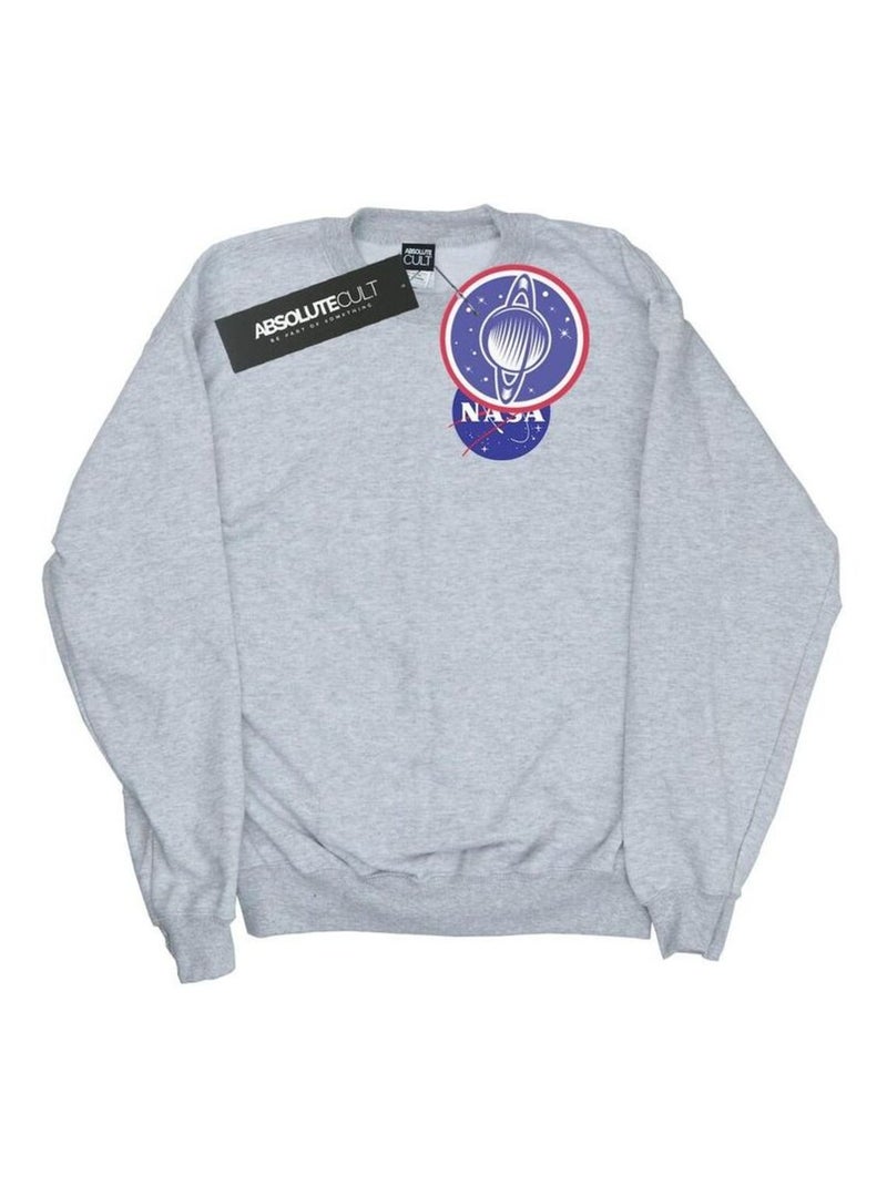 NASA - Sweat Gris chiné - Kiabi