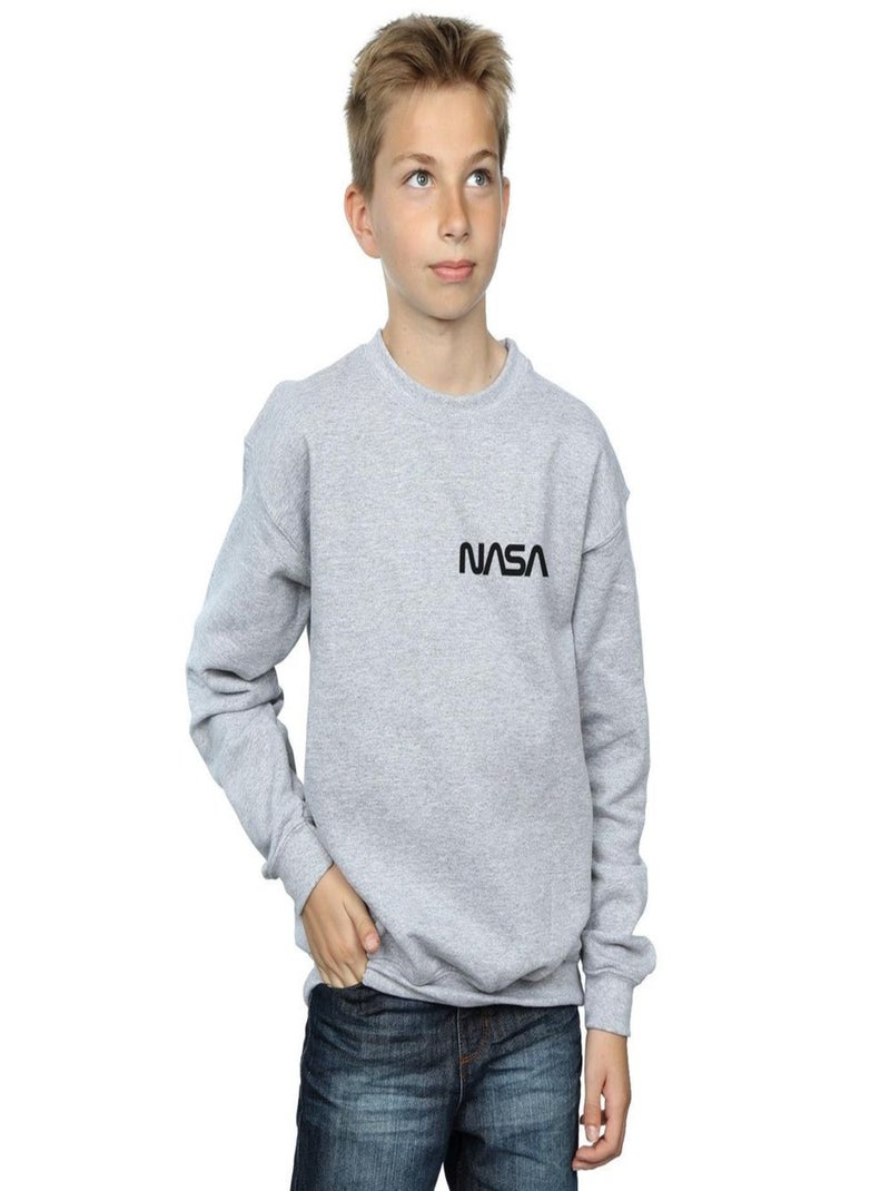 NASA - Sweat Gris chiné - Kiabi