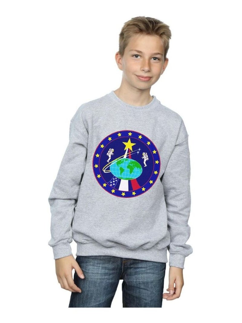 NASA - Sweat Gris chiné - Kiabi