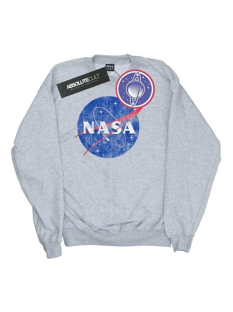 NASA - Sweat motif/style insigne Gris chiné - Kiabi