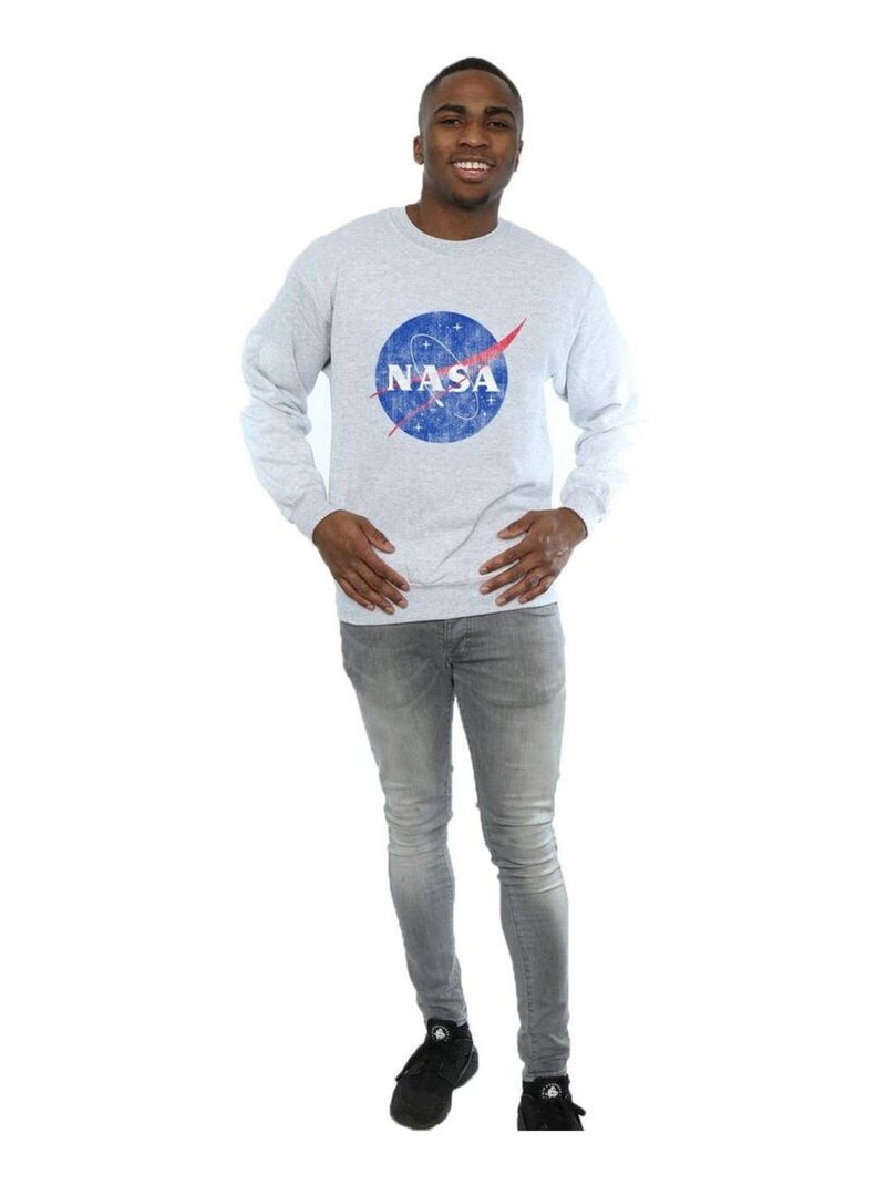 NASA - Sweat motif/style insigne Gris chiné - Kiabi