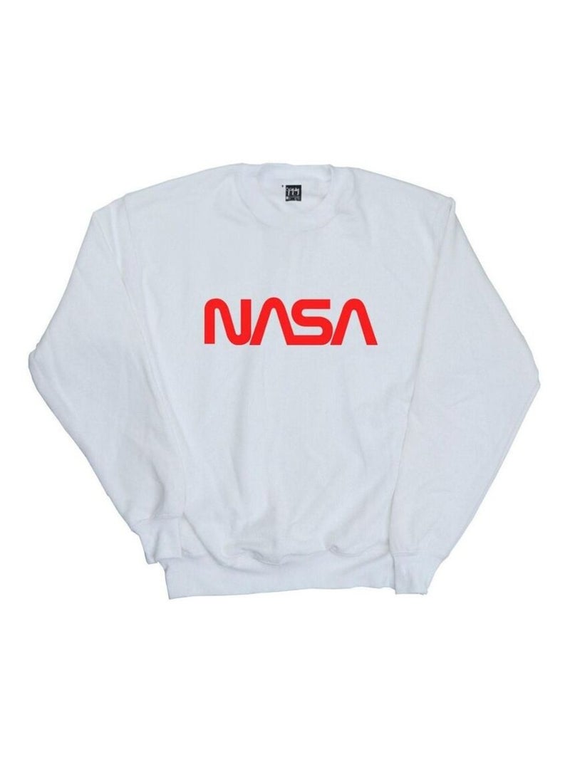 NASA - Sweat motif/style logo MODERN Blanc - Kiabi