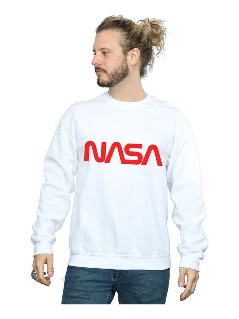 NASA - Sweat motif/style logo MODERN Blanc - Kiabi