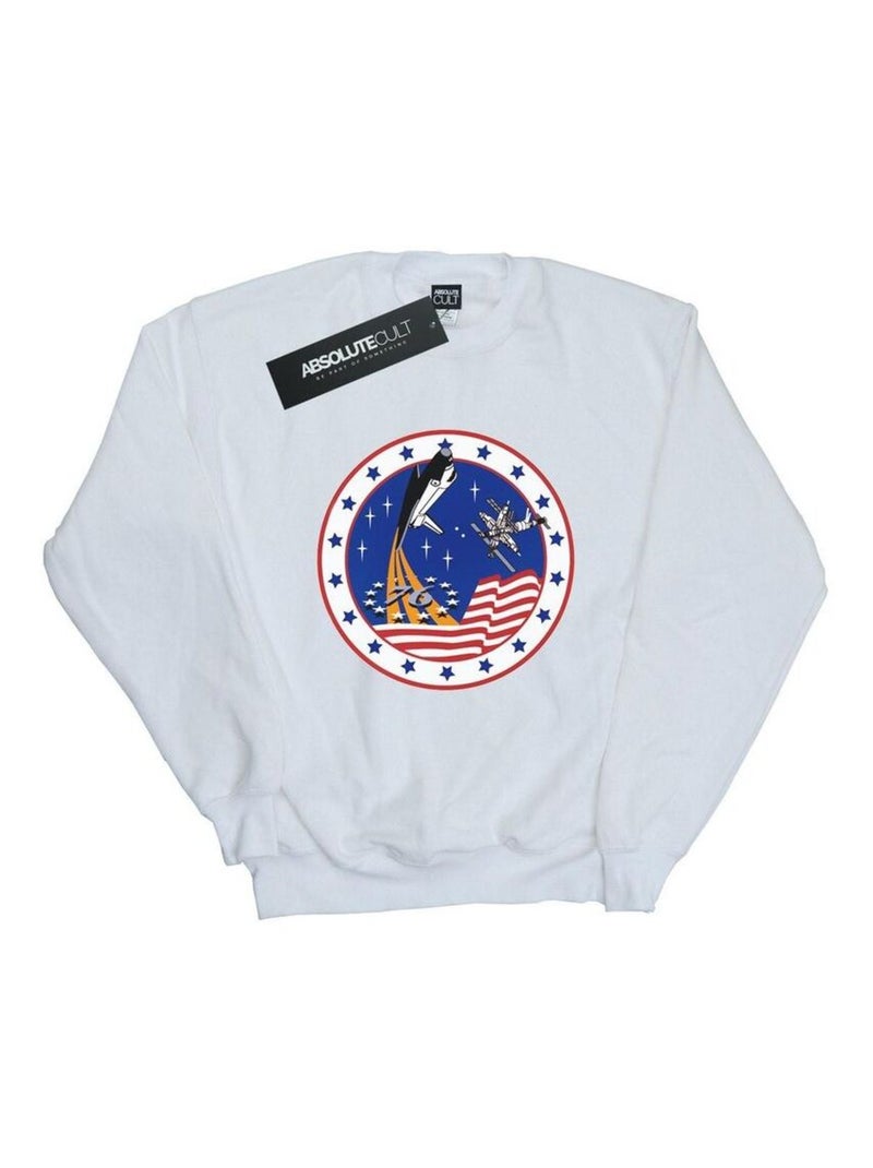 NASA - Sweat ROCKET Blanc - Kiabi