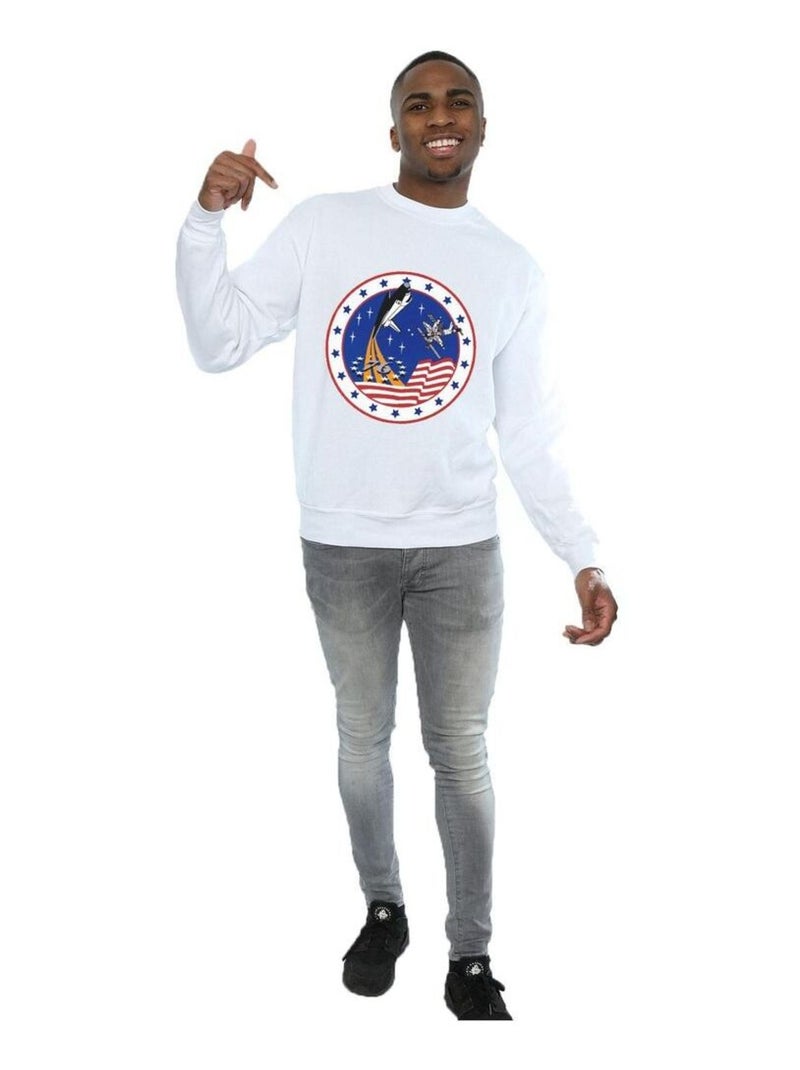 NASA - Sweat ROCKET Blanc - Kiabi