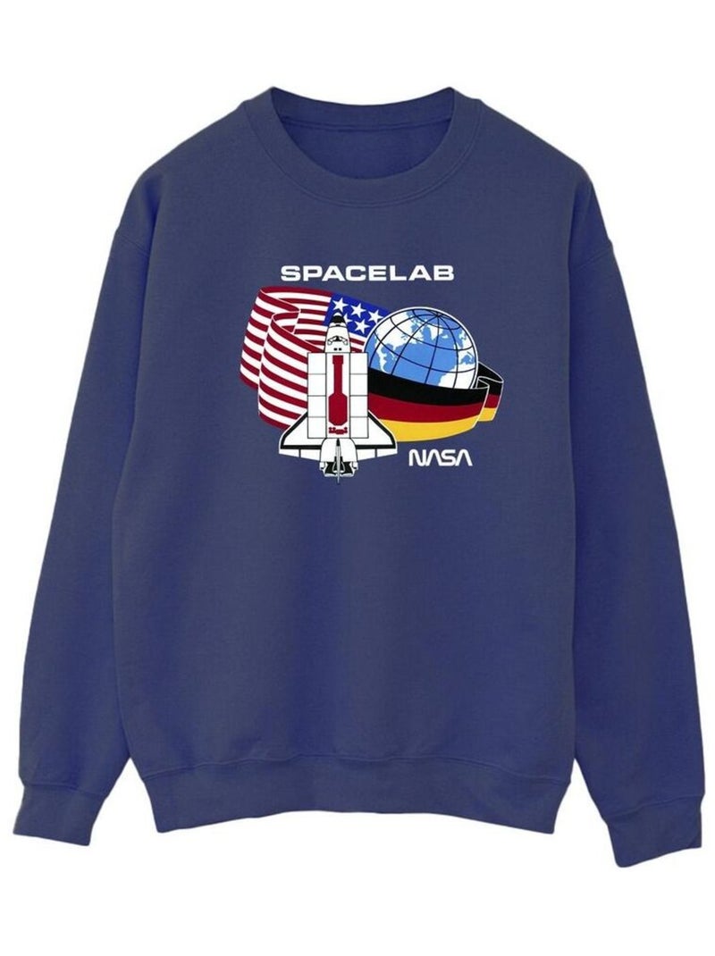 NASA - Sweat SPACE LAB Bleu marine - Kiabi