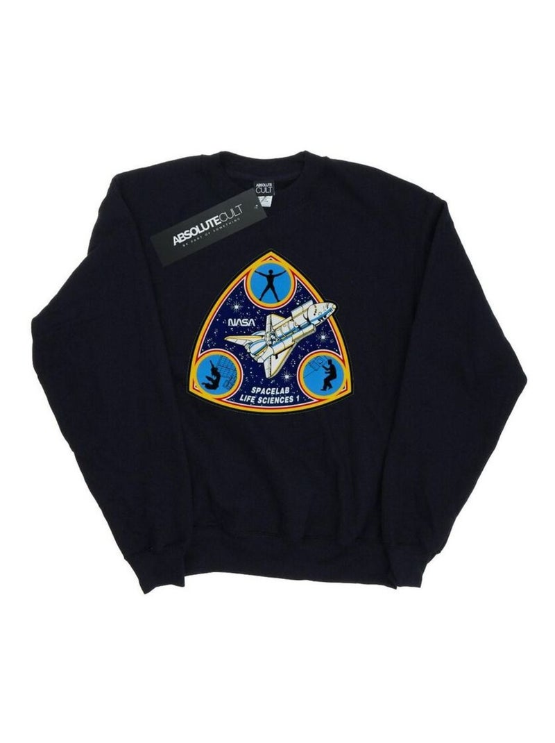 NASA - Sweat SPACELAB LIFE SCIENCE Noir - Kiabi