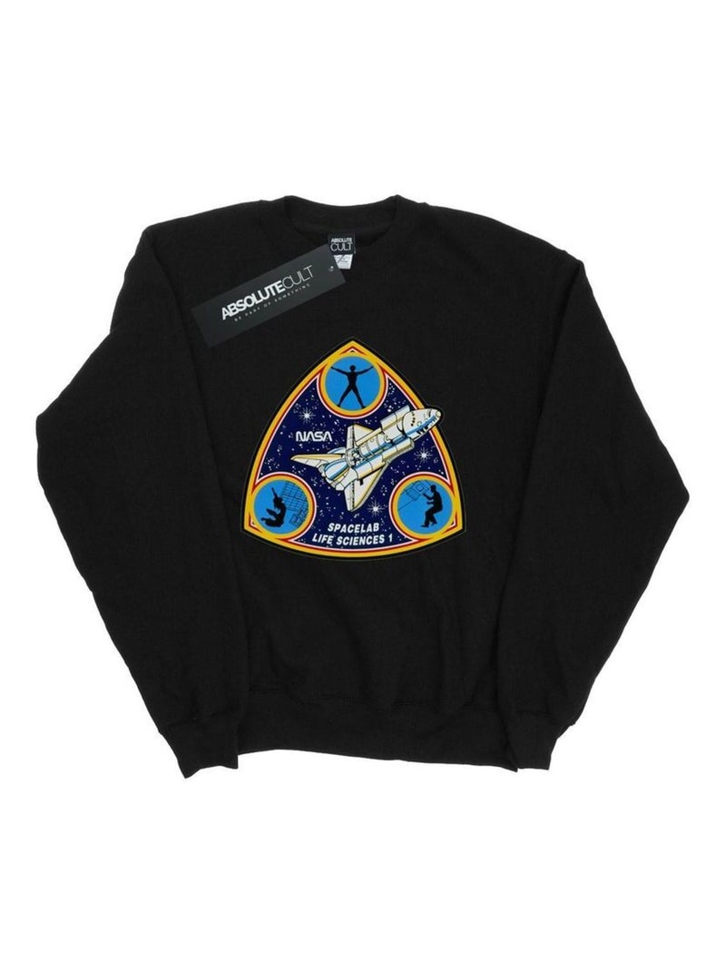 NASA - Sweat SPACELAB LIFE SCIENCE Noir - Kiabi