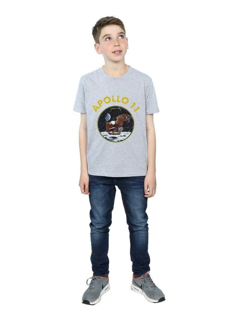 NASA - T-shirt APOLLO Gris chiné - Kiabi