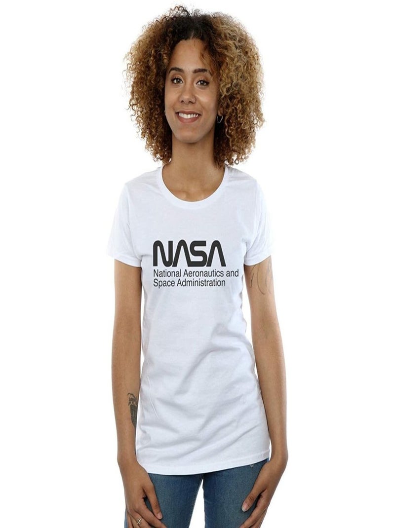 NASA - T-shirt Blanc Noir - Kiabi