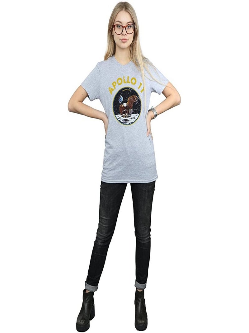 NASA - T-shirt CLASSIC APOLLO Gris chiné - Kiabi