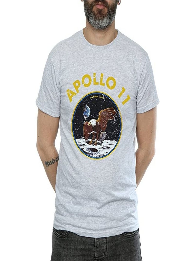 NASA - T-shirt CLASSIC APOLLO Gris chiné - Kiabi