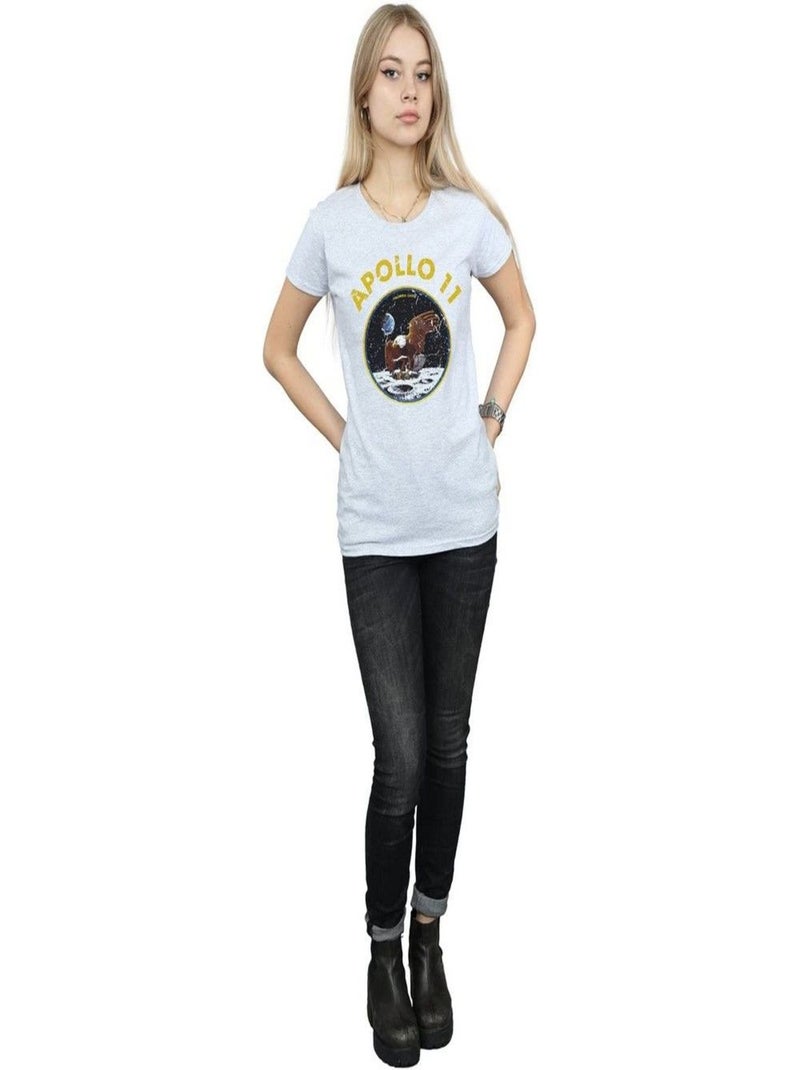 NASA - T-shirt CLASSIC APOLLO Gris chiné - Kiabi