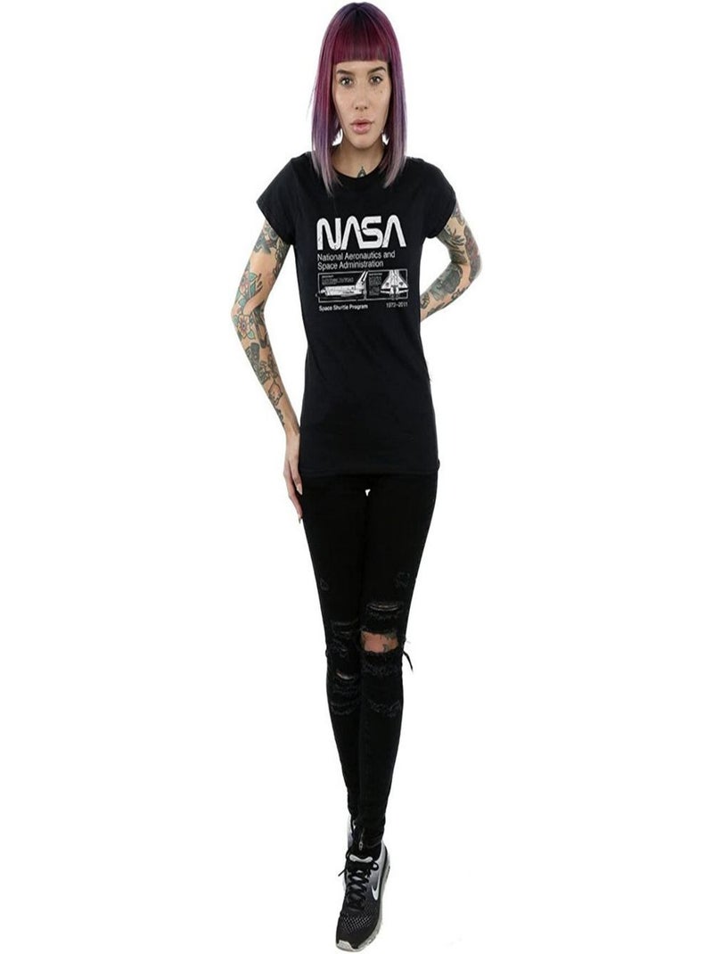 NASA - T-shirt CLASSIC SPACE SHUTTLE Noir - Kiabi