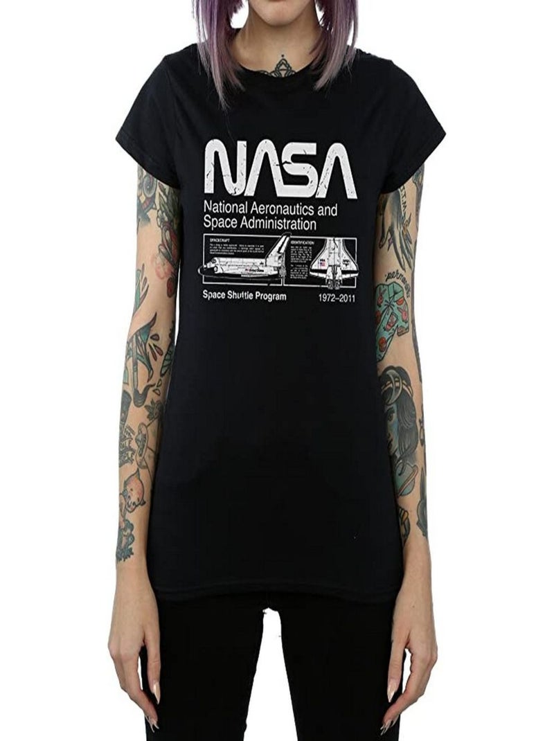 NASA - T-shirt CLASSIC SPACE SHUTTLE Noir - Kiabi