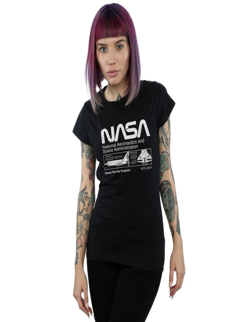 NASA - T-shirt CLASSIC SPACE SHUTTLE Noir - Kiabi