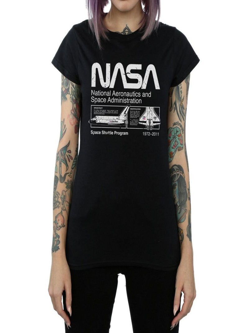 NASA - T-shirt CLASSIC SPACE SHUTTLE Noir - Kiabi