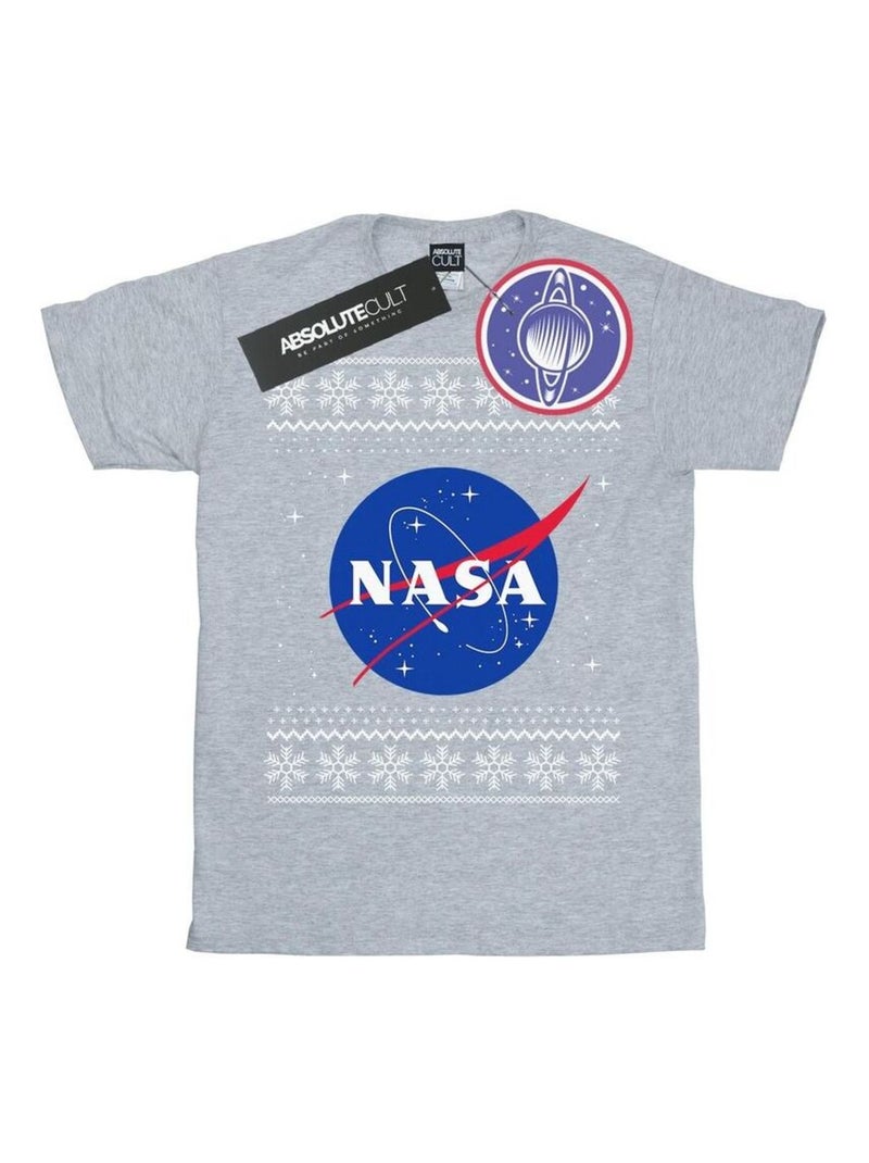 NASA - T-shirt Gris chiné - Kiabi