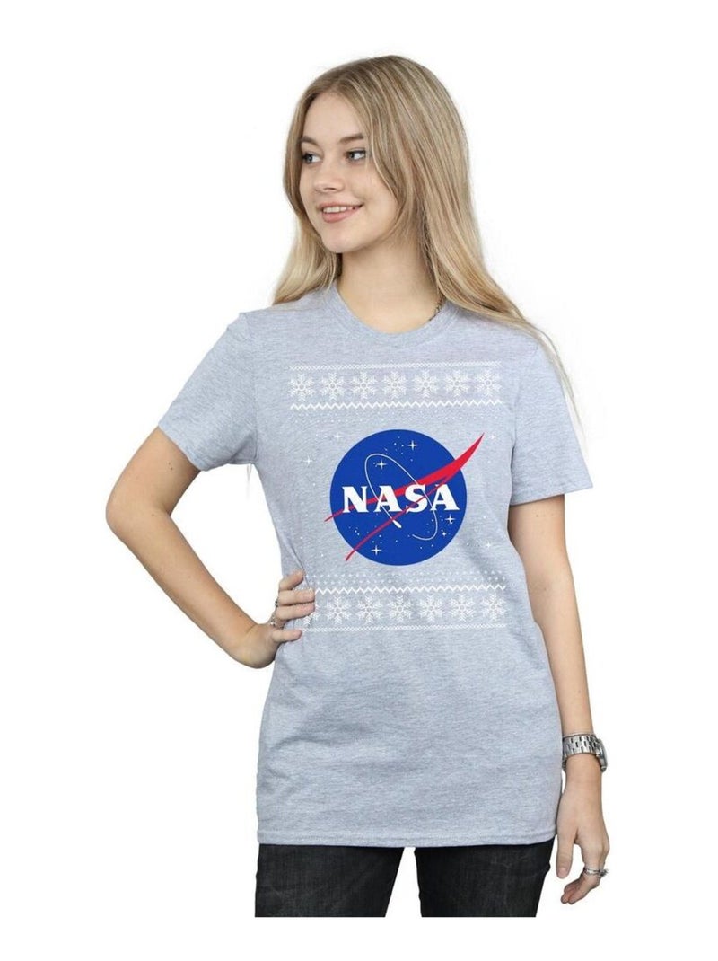 NASA - T-shirt Gris chiné - Kiabi