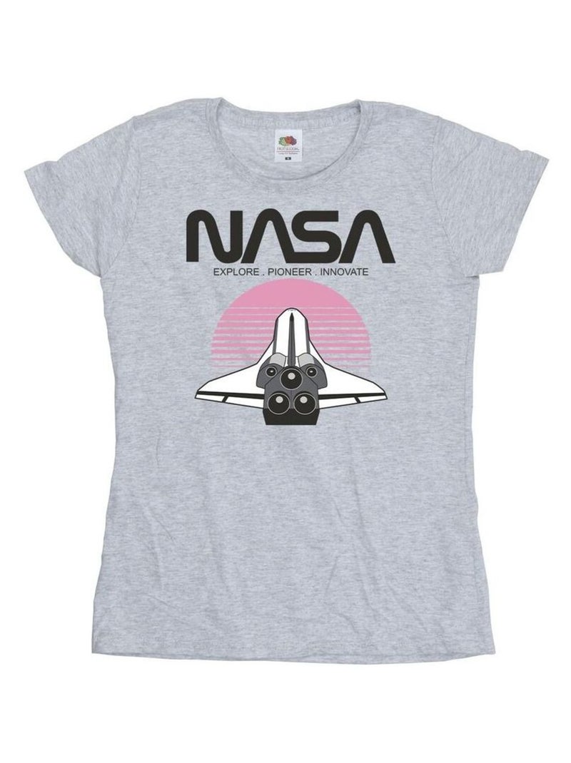 NASA - T-shirt Gris chiné - Kiabi