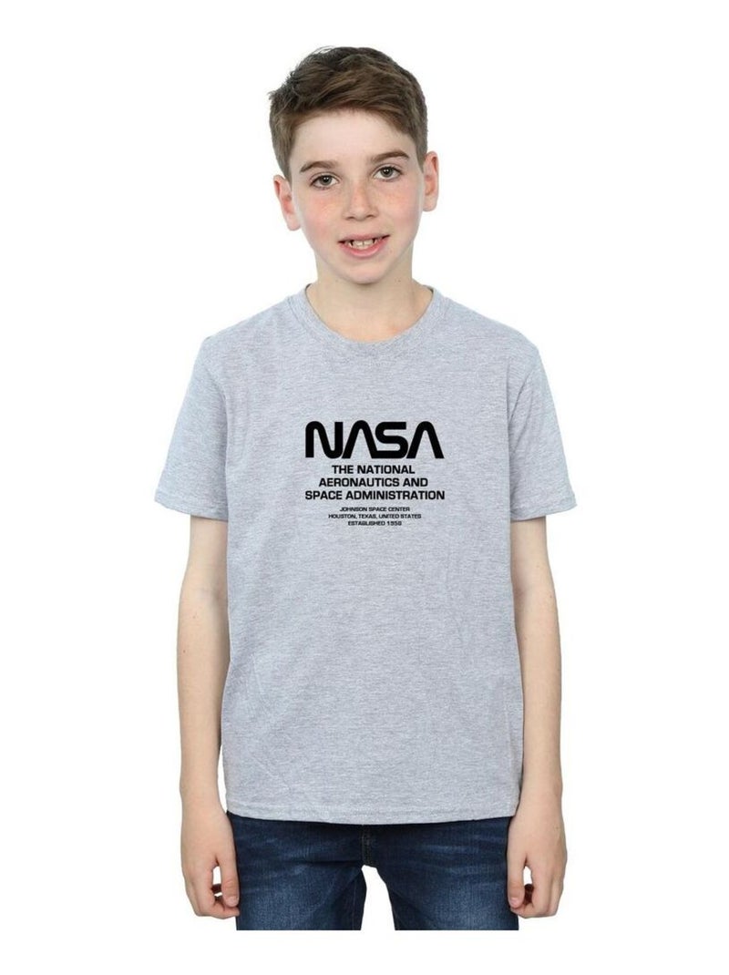 NASA - T-shirt Gris chiné - Kiabi