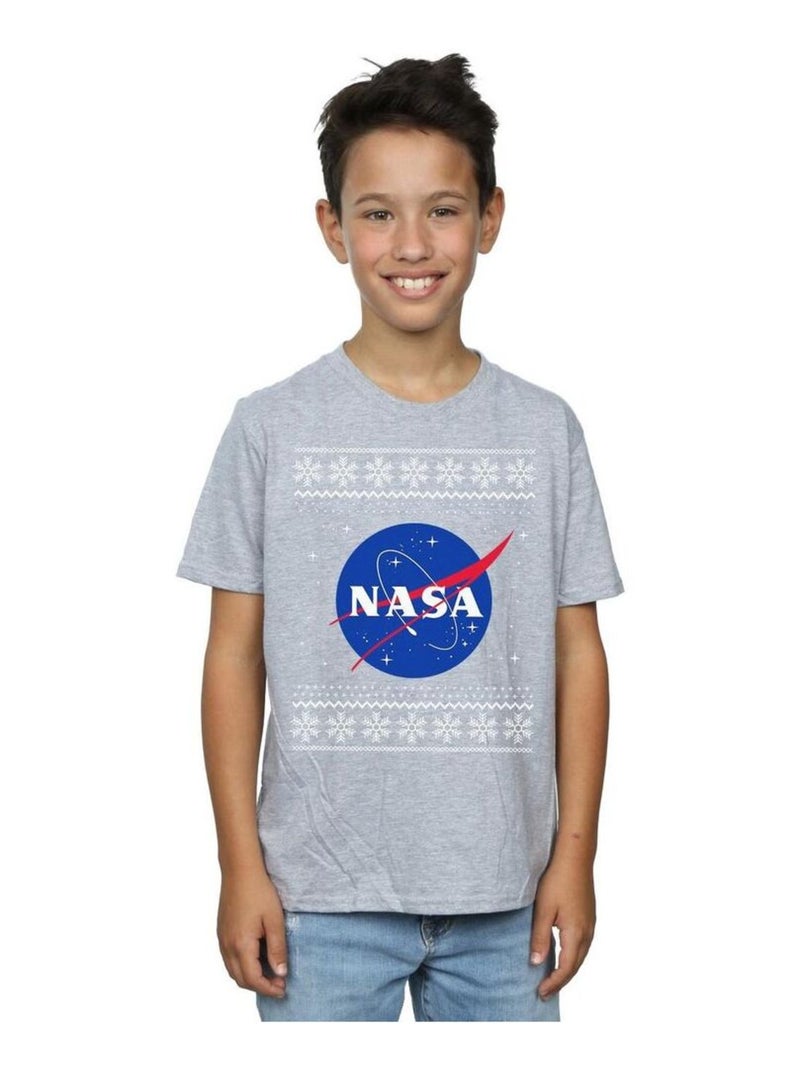 NASA - T-shirt Gris chiné - Kiabi
