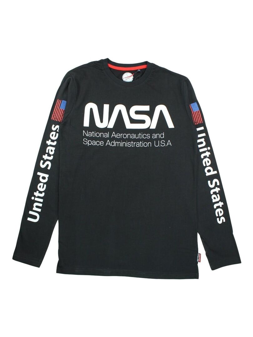 Nasa - T-shirt homme imprimé Nasa en coton - Bleu marine - - nu