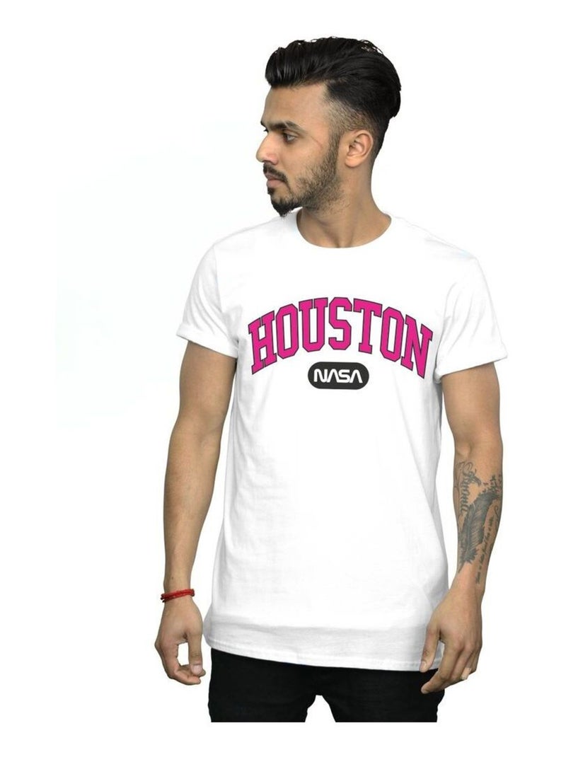 NASA - T-shirt HOUSTON Blanc - Kiabi