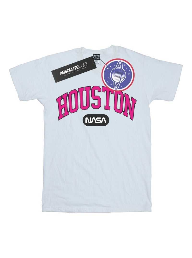 NASA - T-shirt HOUSTON Blanc - Kiabi