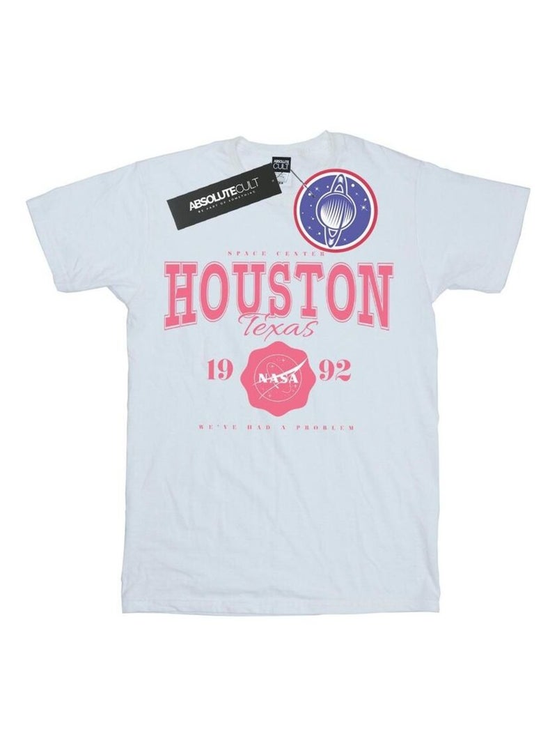 NASA - T-shirt HOUSTON WE'VE HAD A PROBLEM Blanc - Kiabi