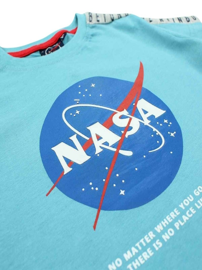 Nasa - T-shirt imprimé logo en coton Bleu - Kiabi