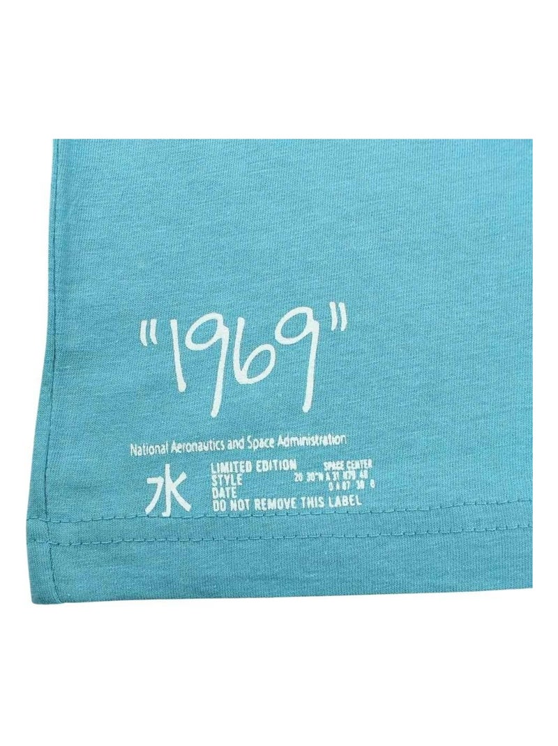 Nasa - T-shirt imprimé logo en coton Bleu - Kiabi