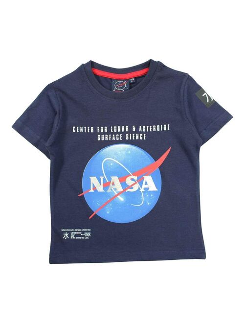 Nasa - T-shirt imprimé logo en coton - Kiabi